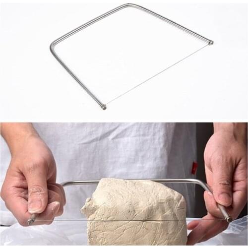 Ceramic U-shaped wire cutter cutting mud tool stainless steel trowel ceramic slicer polymer clay scraping model tool