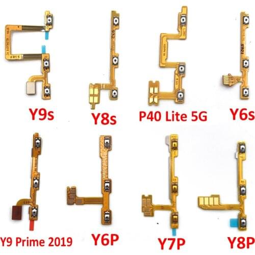 Power On Off Volume Side Button Key Flex Cable Replacement Parts For Huawei Y9S Y6P Y8S Y8P Y7P Y6S P40 Lite 5G / P40 Lite E