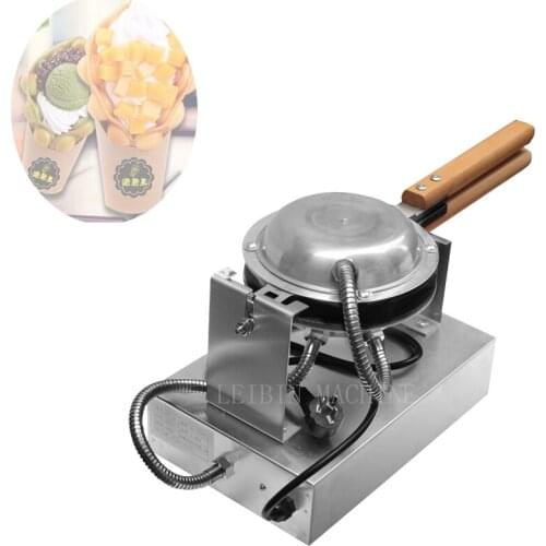 Commercial Electric 220V Egg Bubble Waffle Maker Machine Hong Kong Eggettes Waffle Iron Cake Oven