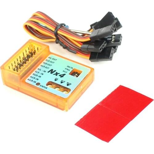 FEICHAO NX4 PRO Flight Controller 3D Flight Gyroscope Balance For Fixed-wing Aircraft for Rate/Hold/Gyro Off DIY Model