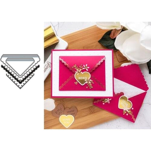 Envelope Model New Metal Cutting Dies Stamps Dies Scrapbooking Mold Cut DIY Handmade Tools Craft Decoration Metal Dies New 2021