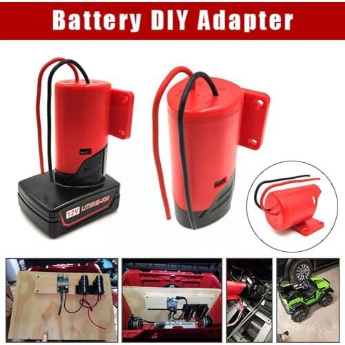 Milwaukee M12 12V lithium battery converted to DIY adapter cable output converter L3D8
