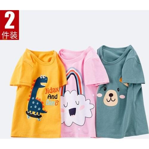 Fashion Cotton Spaceship Boys Girls T-Shirts Children Kids Cartoon Print T shirts Baby Child Tops Clothing Tee thanksgiving