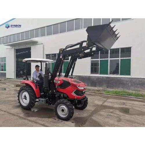 New 60hp 4WD Farm Hydraulic Small Orchard Greenhouse Tracto Multiple Auxiliary Tools Tractor With Loader