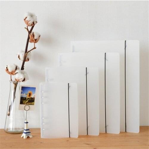 A5 A6 Clear Plastic Pockets Loose Leaf Bags Organizer Budget Envelope System, with Clear Binder Cover Folder Desk Organizer