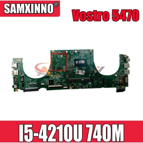 Original Laptop motherboard For DELL Vostro 5470 V5470 Core I5-4210U Mainboard SR1EF CN-0TYFY8 0TYFY8 DAJW8CMB8E1