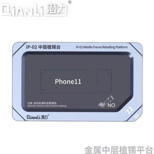 QIANLI motherboard positioning tin planting fixture middle frame reballing platform For ip x xs xsmax 11 11pro 11promax repair