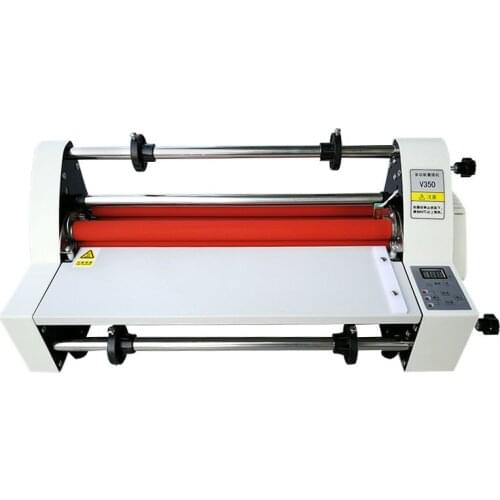 V350 Film Laminator Four Rollers A3 SIZE Hot Roll Laminating Machine Electronic Temperature Control Singleroll Laminator XH