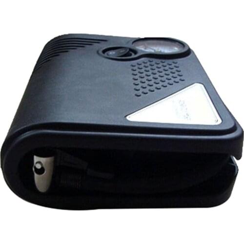 Portable 12V DC Car Tire Inflator Mini Electric Air Compressor Pump Black ABS for Car Motorbike RV SUV ATV