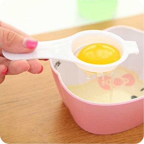 1pc Egg White Yolk Separator Divider Filter Kitchen Utensil Plastic Dishwasher Safe Egg Yolk Separator High Quality Dropshipping