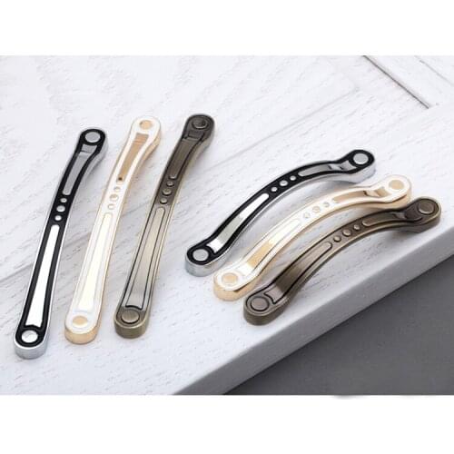 5Pcs Zinc Alloy Wiredrawing Modern Simple Design Cabinets Handle