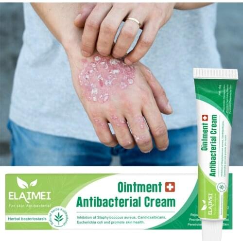 Herbal Ointment Antibacterial Cream Psoriasis Cream Treatment Anti-itch Relief Eczema Skin Rash Urticaria Desquamation Body Care