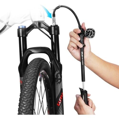 Bomba bicicleta Bicycle Pump 300PSI Front Fork High Pressure Air Shock Pump Inflator Bike Tire Hand Pumps Suspension Absorber