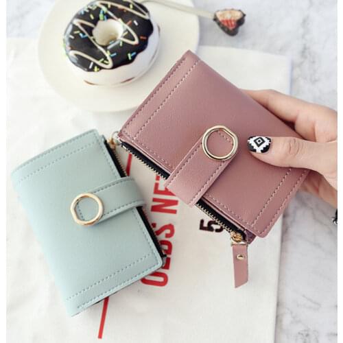 2021 Women Wallets Small Leather Purse Fashion Brand Women Ladies Card Bag Clutch Women Female Purse Money Clip Slim Wallet PU