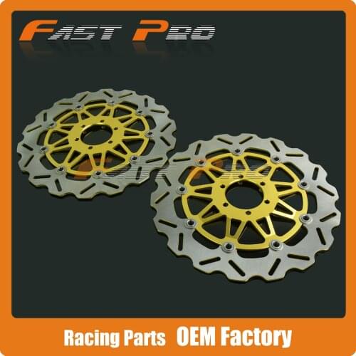 1 Pair Front Brake Disc Rotor For YAMAHA FZR1000 EX-UP 89-95 GENESIS 87-88 XJR1200 95-98