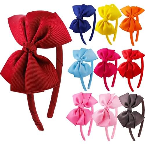 1 Pcs Fashion Cute Bowknot Hair Band For Baby Girls High Quality Handmade Hair Bows Party Hair Accessories Jewelry