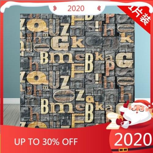 3D Wallpapers Stickers Retro Brick for Living Room Bedroom DIY wall Decor Self adhesive Waterproof Wall Covering Wallpaper