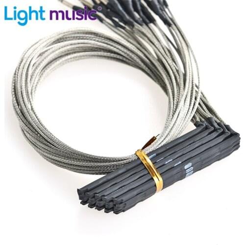 50pcs Guitar Bridge Saddle Piezo Rod Pickup Piezo for 6 String Folk Acoustic Guitar Music Instrument Accessories