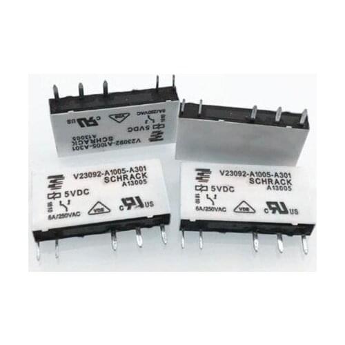 5V relay V23092-A1005-A301 V23092A1005A301 V23092 A1005 A301 5VDC 6A 5PIN