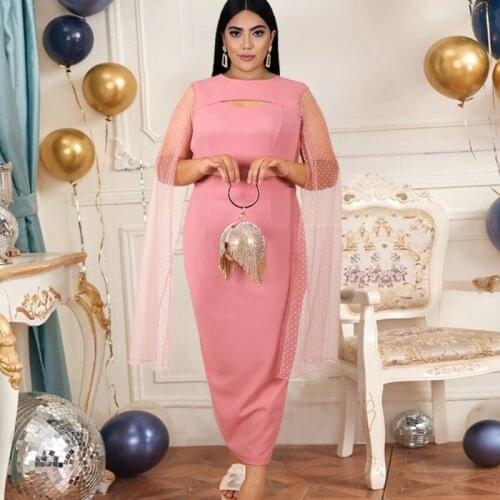 African Dresses For Women Africa Clothes Dashiki Bazin Dress Pink Dashiki Ladies Clothing Ankara Plus Size Office Lady Dress