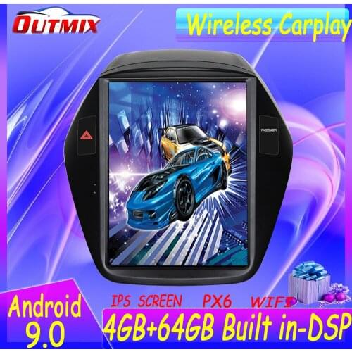 4+64G Android 9 For Hyundai IX35 2009-2016 Car GPS Navigation Auto Radio Tape Recorder Auto Stereo Head Unit Multimedia Player