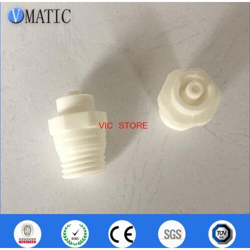 Free Shipping Male Luer Lock x 1/4'' Inch NPT Lure Connector White Polypropylene, 10Pcs/Pack