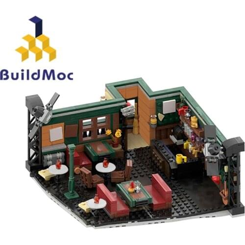 Buildmoc City House Ideas MacLarens Pub How I Meet-Your Mother Compatible 21319 Friends Central Perk Coffee Building Block Toys