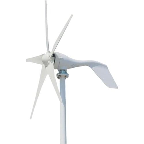Home Small Wind Turbines Generator 400W 12V 24V 3 Phase AC Horizontal Windmill for Streetlight