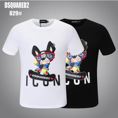 DSQUARED2-Summer authentic, pure cotton, cartoon logo, DSQ 829