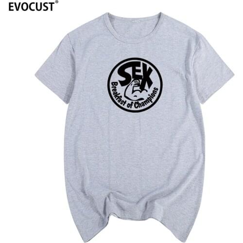 James Hunt Sex Breakfast for Champions Summer print T-shirt Cotton Men T shirt New women TEE