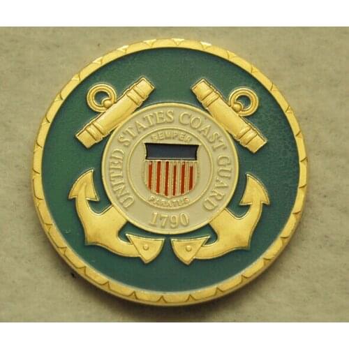 Hot sales US custom coin low price COAST GUARD Challenge Coin Homeland Security Challenge Coin high Quality metal coin FH810222