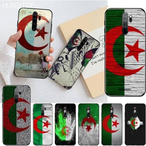 HUAGETOP Algeria flag Phone Case Cover for Redmi Note 9 8 8T 8A 7 6 6A Go Pro Max Redmi 9 K20 K30 Pro