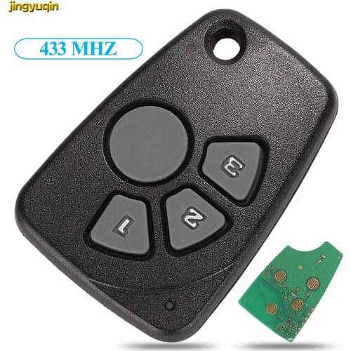 Jingyuqin Remote Car Key Control 433MHz For Chevrolet Cruze Spark Onix Silverado Volt Camaro Keyless Entry 4 Button