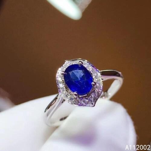 KJJEAXCMY fine jewelry natural star sapphire 925 sterling silver new adjustable gemstone women ring support test luxury noble