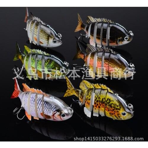 120pcs/lot 3.15" 8cm classic bait lures baits 0.49oz 14g multi-section hard plastic bait lure bait hs6s010 Tackle Swimbait