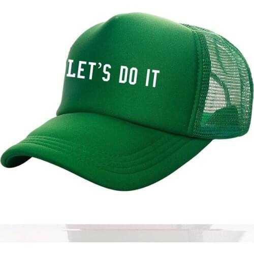 LETS DO IT Hat Adult Boy Summer Trucker Cap Mesh Children Baseball Caps full Green Women Young Girls Peaked Hats Child New