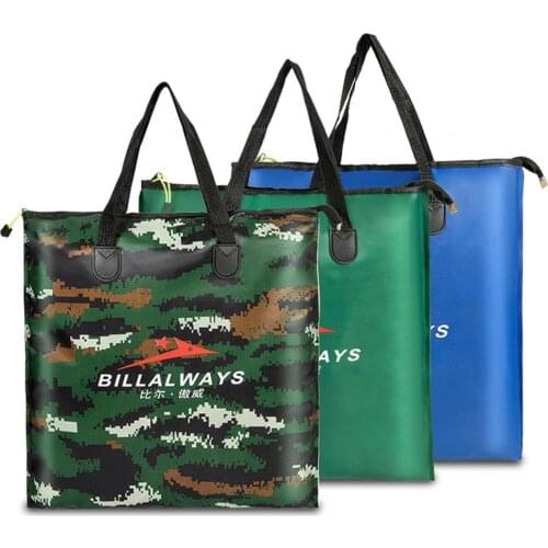 Multifunctional Waterproof Fishing Bag Outdoor Sports Foldable Portable Oxford Cloth Large Capacity Fishing Water Tank for Campi