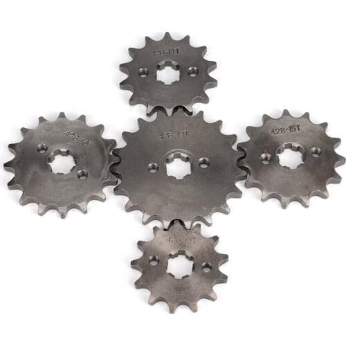 Motorcycle dirt pit bike ATV monkey parts dirFront Engine Gear Sprocket 428 17mm 10T 11T 12T 13T 14T 15T 16T 17T 18T 19T Tooth