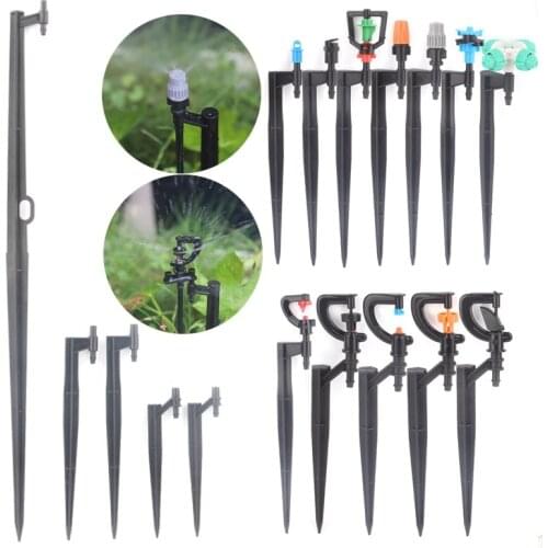 5pcs Length:13~50cm O.D6mm 7.5mm Irrigation Sprinkler Nozzle Support Spike Watering Sprinklers Stakes Garden Water Connectors