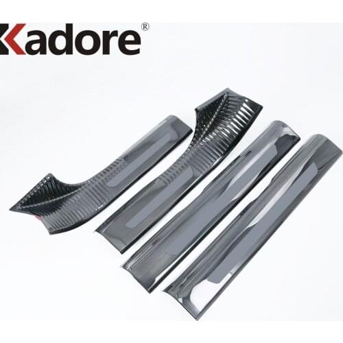 Door Sill Scuff Plate Cover Trim For Audi Q5 2018 2019 2020 Stainless Steel Inner Door Welcome Pedal Protector Car Accessories