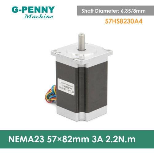 NEMA23 CNC Stepper Motor 57x82mm 2.2N.m nema23 step motor 3A 315Oz-in Stepper Motor for CNC Router Engraving machine 3D printer