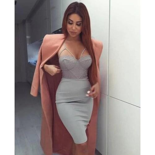 2021 New Summer Green Bandage Dress Women Sexy Sleeveless Spaghetti Strap Red Club Celebrity Evening Party Dress Vestidos