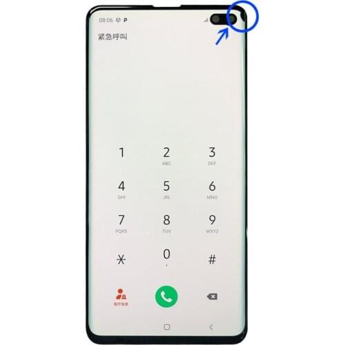 ORIGINAL LCD For SAMSUNG Galaxy S10 Lcd G9730 S10+ Plus G9750 100% Lcd Diplay Touch Screen Digitizer Assembly with black dot