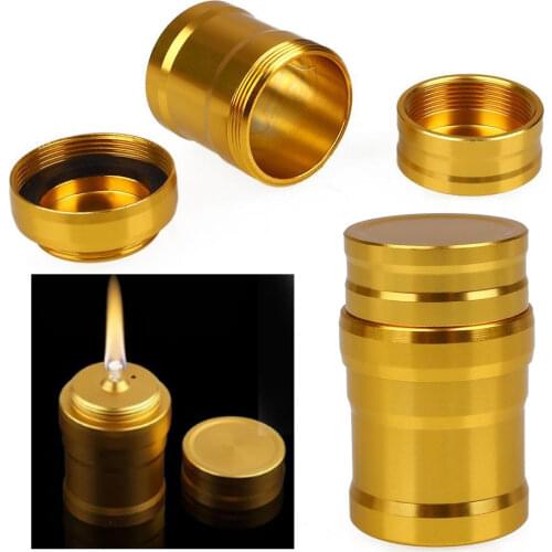 Portable Metal Case Mini Alcohol Fire Starter Lamp Lab Equipment Heating Durable Outdoor Tools