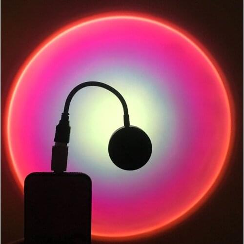 Projecteur de couleur arc-en-ciel pour la maison, design créatif, luminaire décoratif d'intérieur, idéal pour la chambre à couch