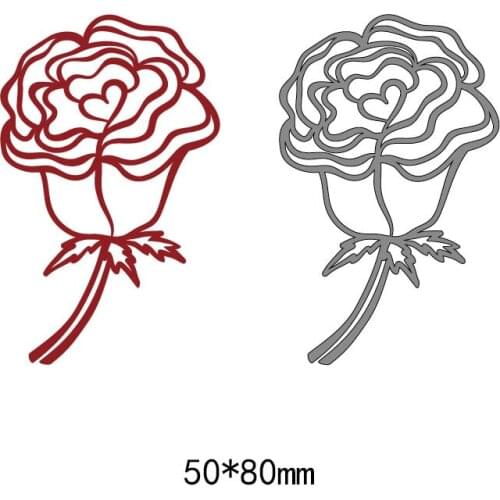 Roses Flowers Leaves metal Steel Embossing Craft DIY Stencil For Metal Cutting Dies Scrapbooking cut die Machine paper cards