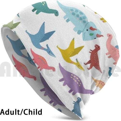 Colorful Dinosaurs Beanies Knit Hat Hip Hop Dino Dinosaurs Animal Kids Stegosaurus Triceratops Brachiosaurus