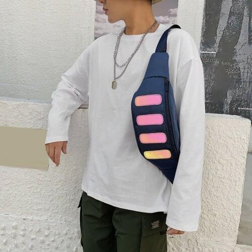 Chic Unisex Waist Bags Fashion Leisure Portable Durable Nylon Casual Fanny Pack Street Style Crossbody Travel Purse