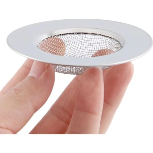 1Pc Kitchen Sink Strainer 7.7CM Stainless Steel Sink Drain Cover Drainer Basin Filter Mesh Sink Strainer for Bathroom Shower