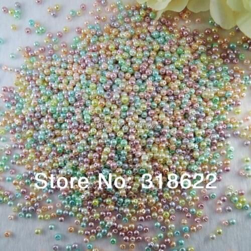 4mm,6mm,8mm,10mm Assorted Colors Mixed Glass Pearl beads,Round Loose Imitation Pearls Bead, Jewelry Making Beads